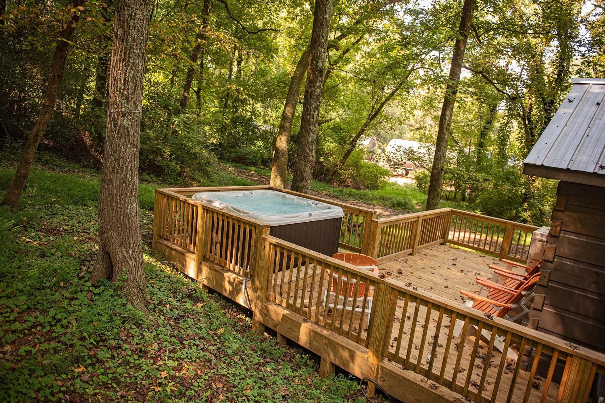 Lena Cabin Wooded Tiny Cabin - Hot Tub Chattanooga Ngoại thất bức ảnh